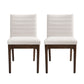 Upholstered Dining Chairs With Rubber Legs (Set of 2)