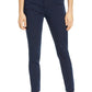 Wit & Wisdom Ab-Solution Dot Print Cotton Blend Ankle Pants in Nv Navy, Size 8