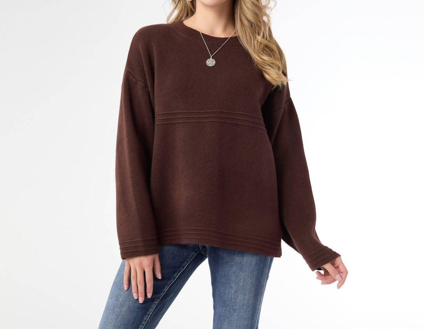 Coco + Carmen - Delphina Long Sleeve Lattice Back Sweater