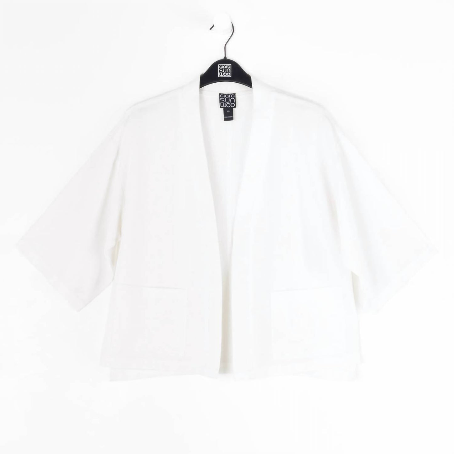 Clara Sunwoo - Linen Knit - Hi-Low Pocket Cardigan Jacket