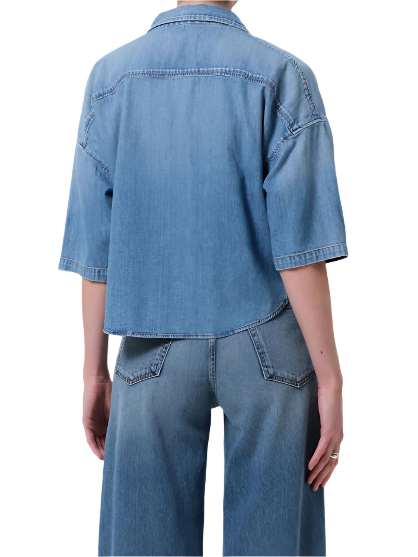 Citizens Of Humanity - Frances Cropped Cape Button Up Shirt