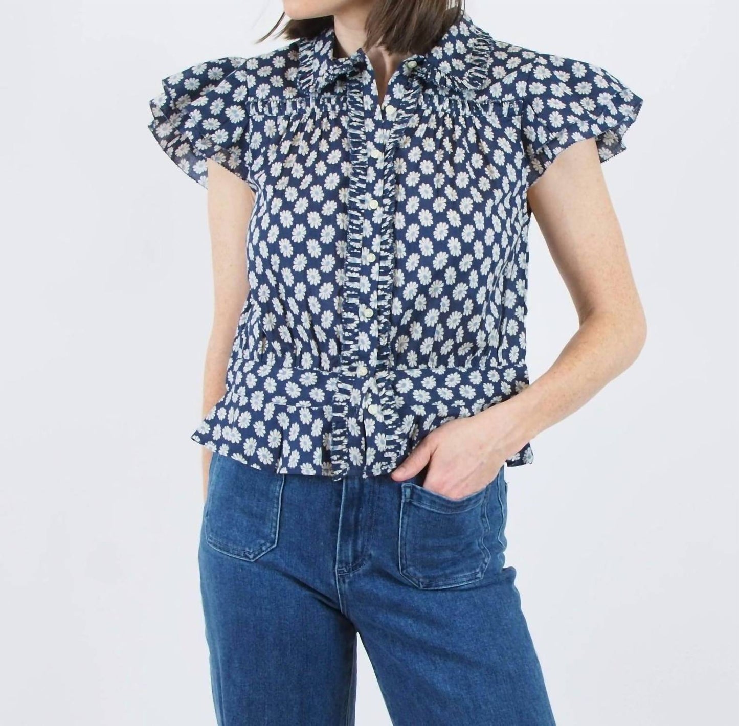 The Great. - Women's Gardenia Top