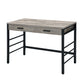 Disho Weathered Writing Desk With USB - Oak