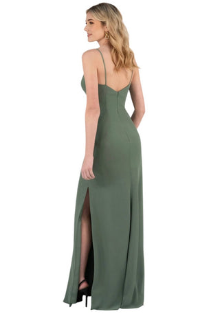 Sorella Vita - Simple Long Chiffon Bridesmaid Dress with Spaghetti Straps