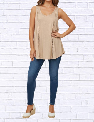 Diva Usa - Neutral Sleeveless Top