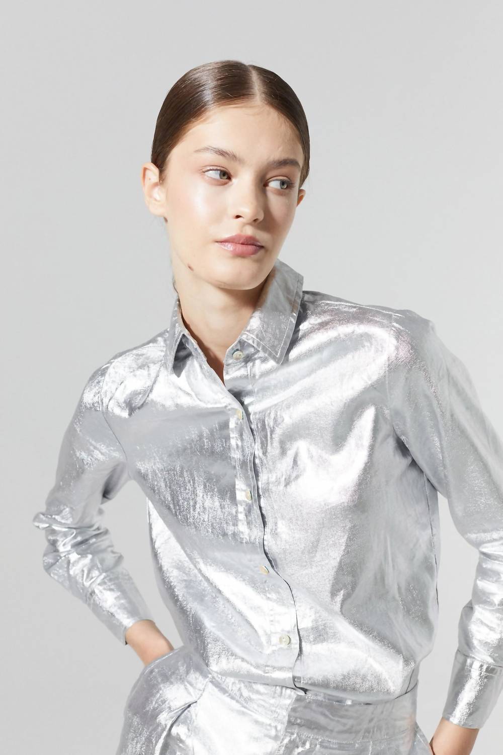 Lanhtropy - San Marino Metallic Linen Shirt