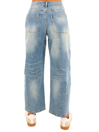 Miou Muse - Loose Fit Barrel Jeans