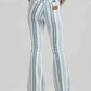 Wrangler - Women's Retro Striped High Rise Flare Jeans