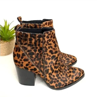 Marc Fisher - Alva Leopard Print Calf Hair Booties