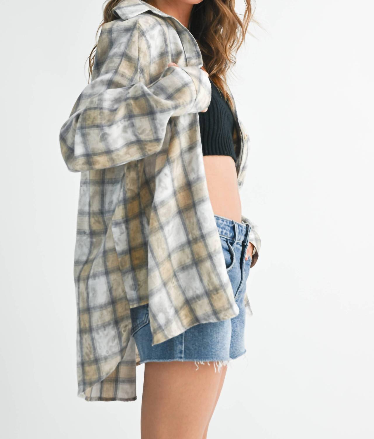 Aemi + Co - Women's Laura Plaid Washed Flannel Shirt