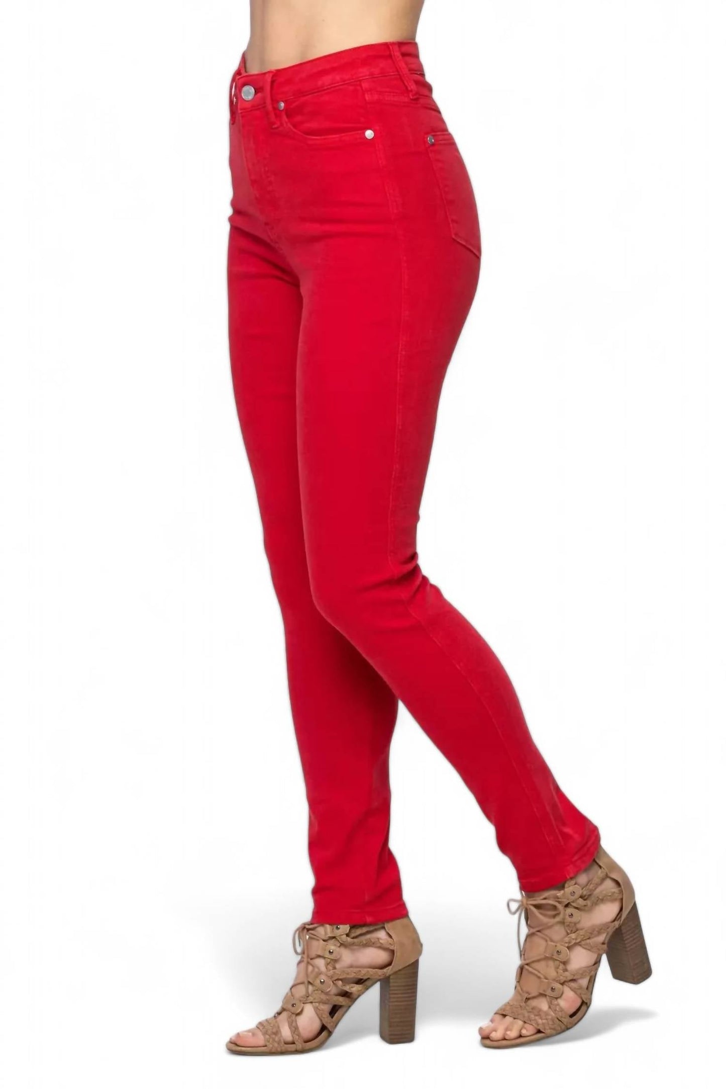 Judy Blue - HIGH WAIST CONTROL TOP GARMENT DYED SKINNY JEAN - REGULAR/CURVY