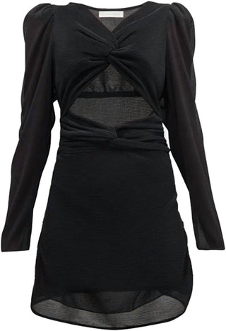 Loveshackfancy - Nanita Twisted Cutout Knit Mini Dress