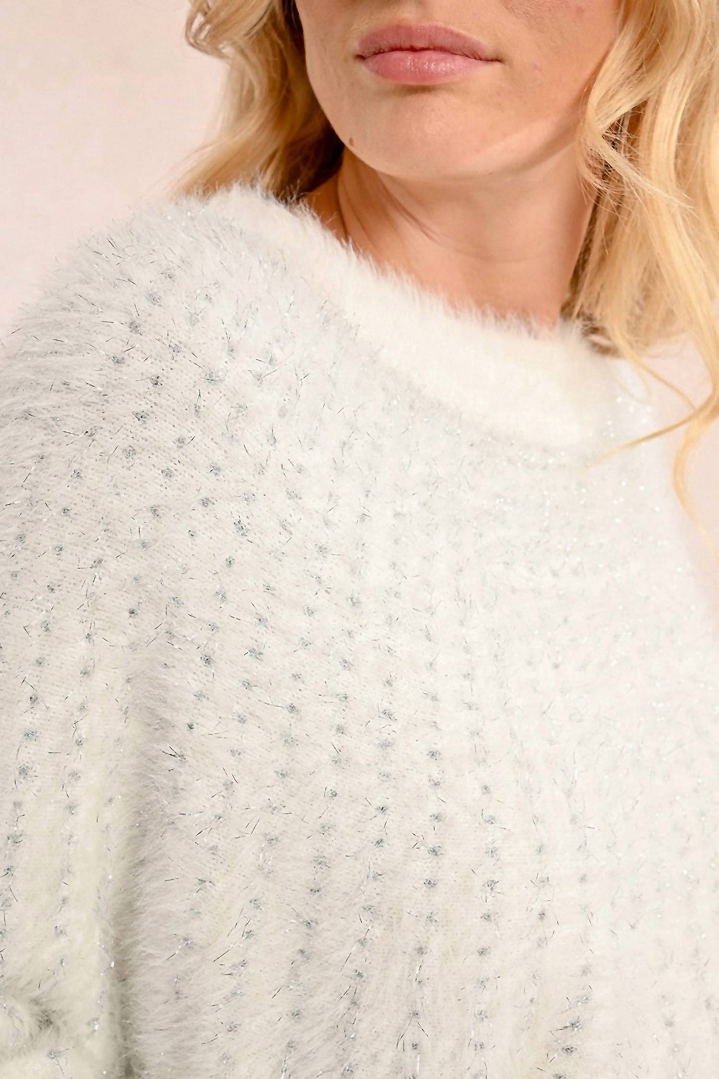 Molly Bracken - Batwing Sleeve And Sequin Sweater