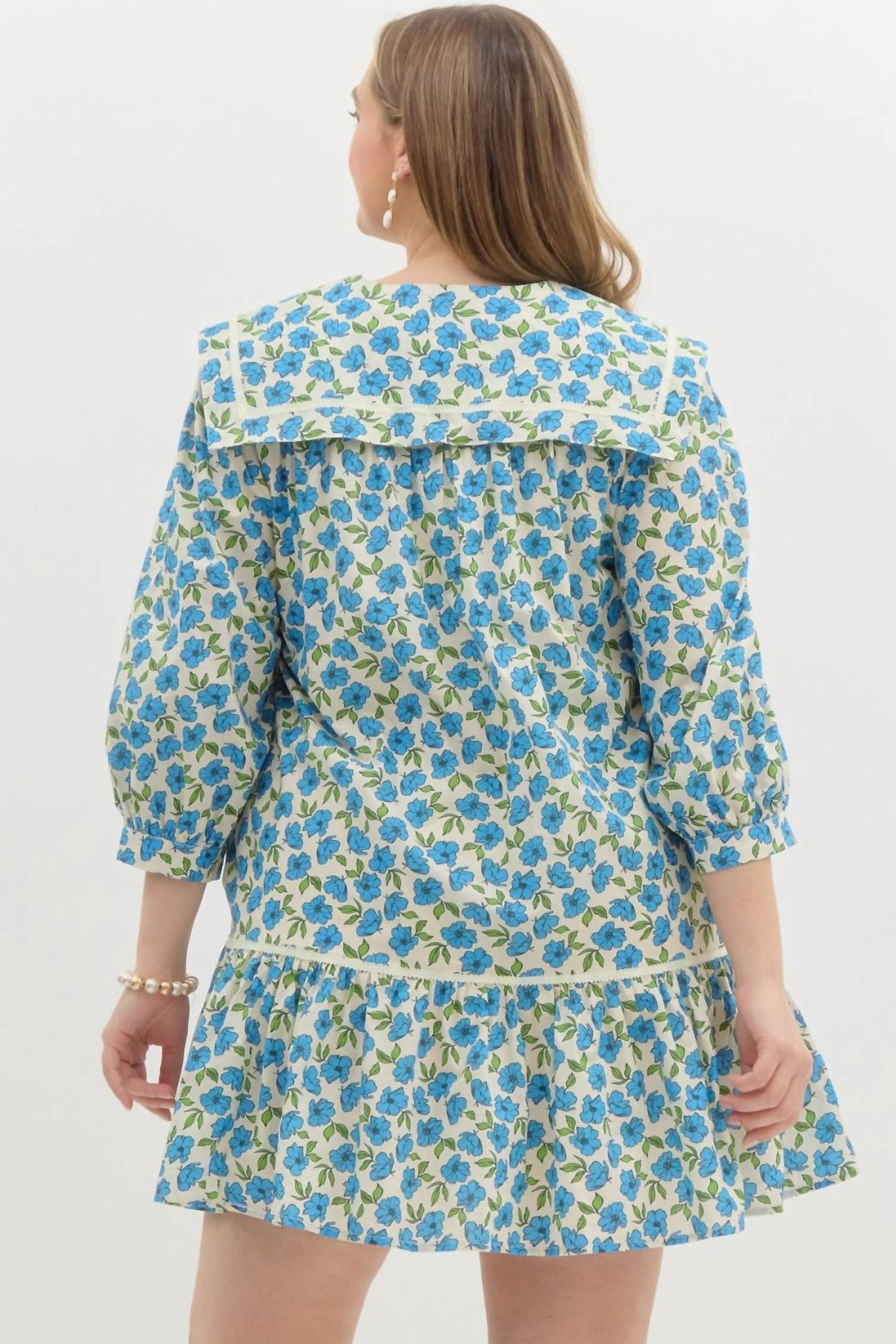 Entro - Floral Bib Mini Dress