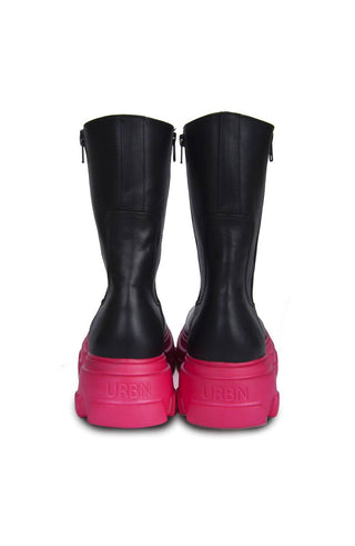 Urbnkicks - Men's Double Zipper Back Street Boys Leather Boots