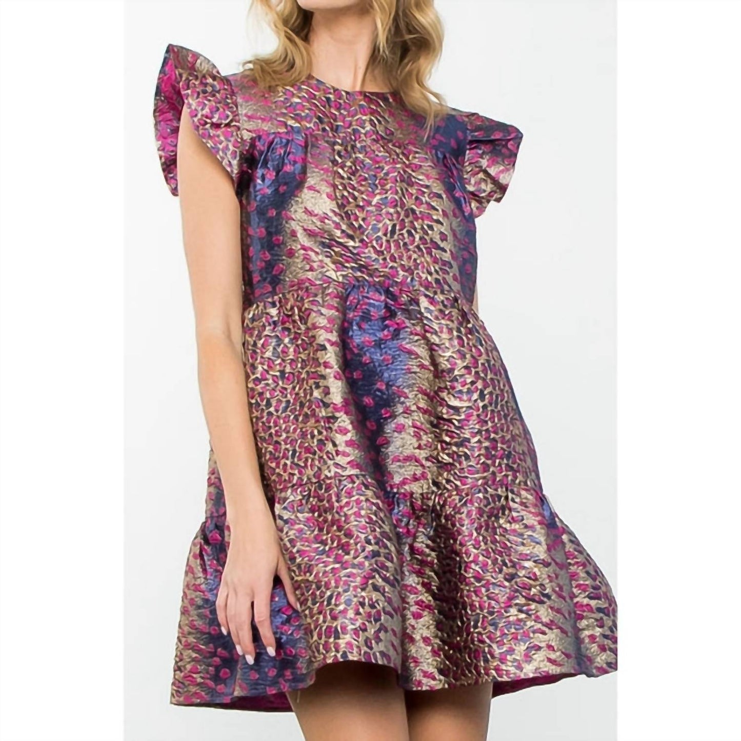 Thml - Amaryllis Flutter Sleeve Textured Dress