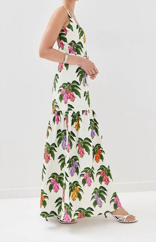 Borgo De Nor - White Printed Dani Maxi Dress