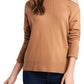 1.STATE Cutout Shoulder Turtleneck Sweater in Wild Oak, Size Large