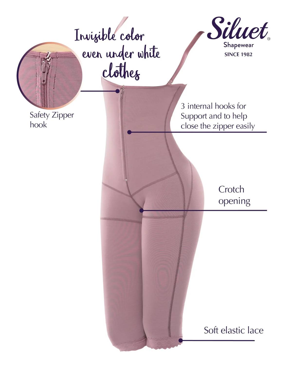 Siluets - Ps2 Postpartum High Compression Long Leg Full Body Shaper
