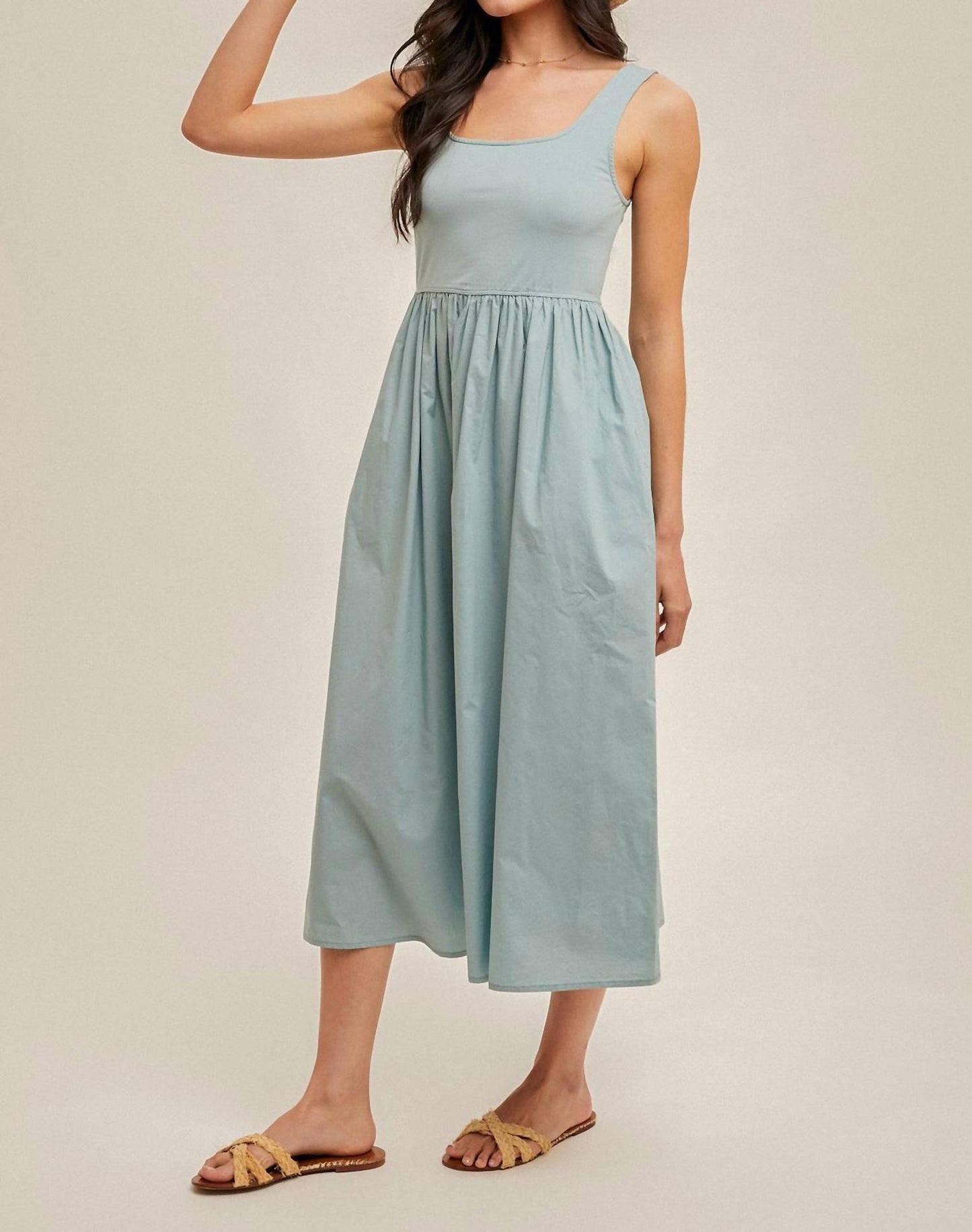 Hem & Thread - Mckenna Scoop Neck Midi Dress