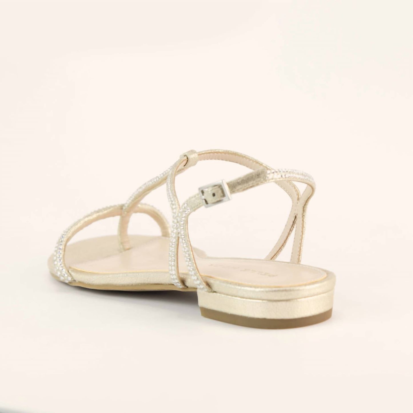 Pelle Moda - Women's Barber Metallic Suede Thong Sandal
