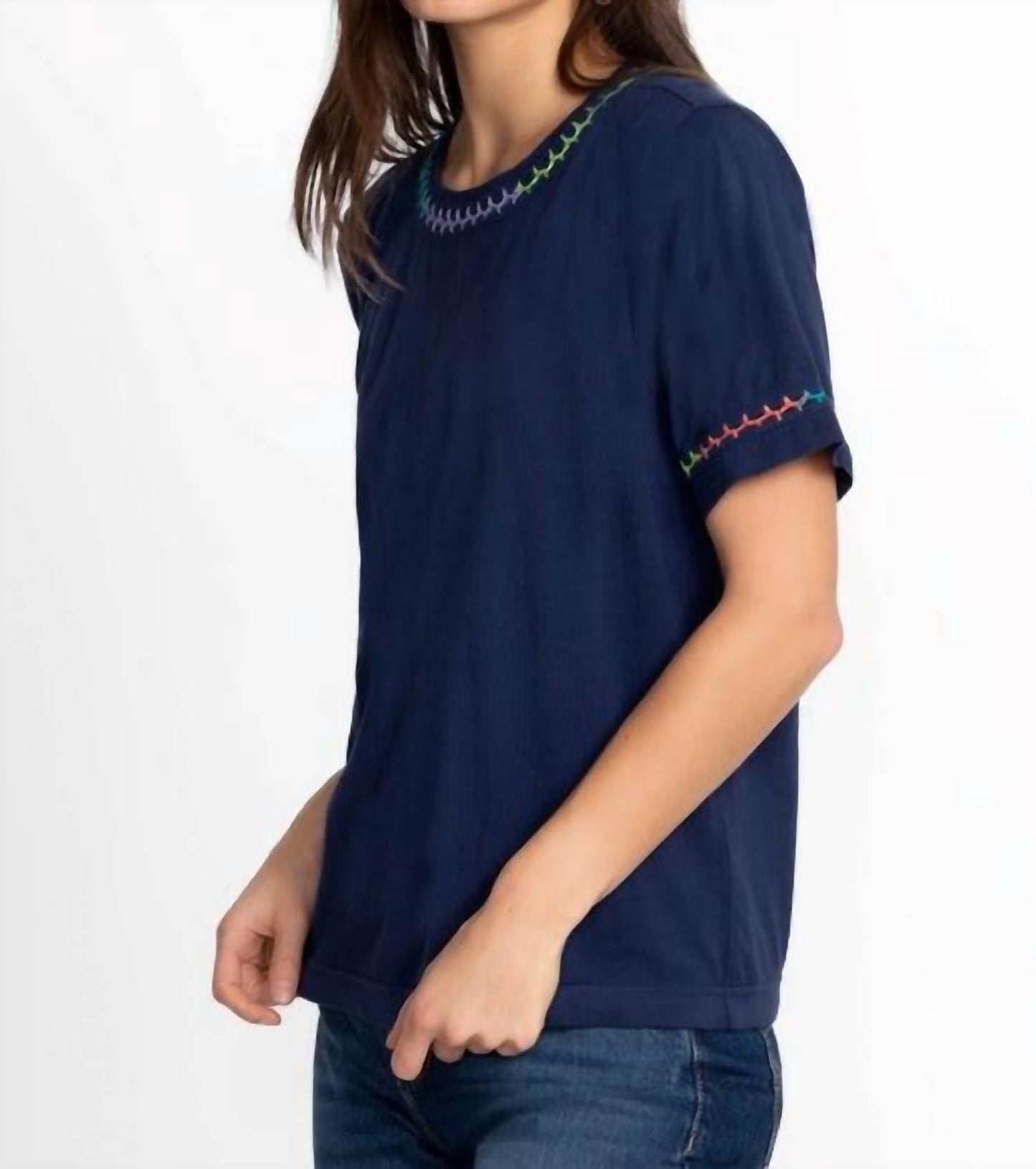 Johnny Was - CROCHET CREW NECK TEE