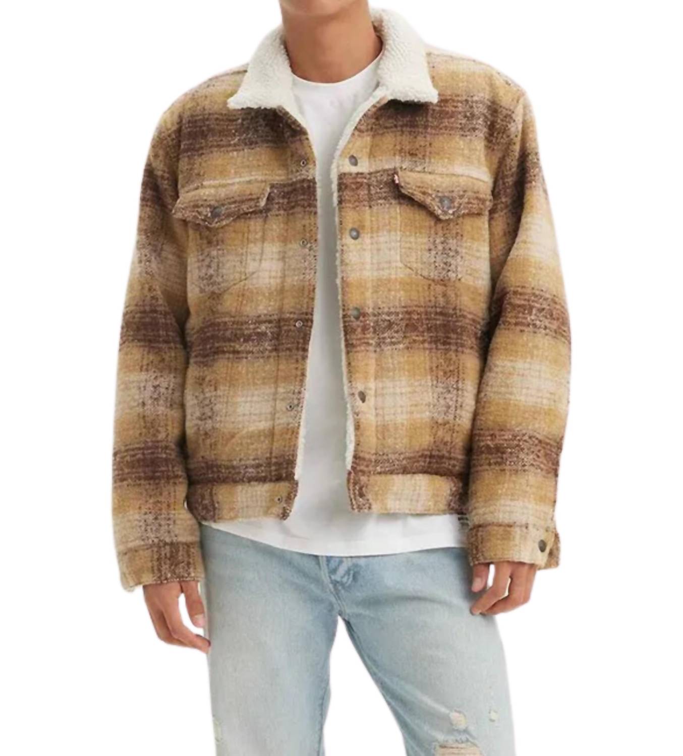 Levi'S - Plaid Type Iii Sherpa Trucker Jacket
