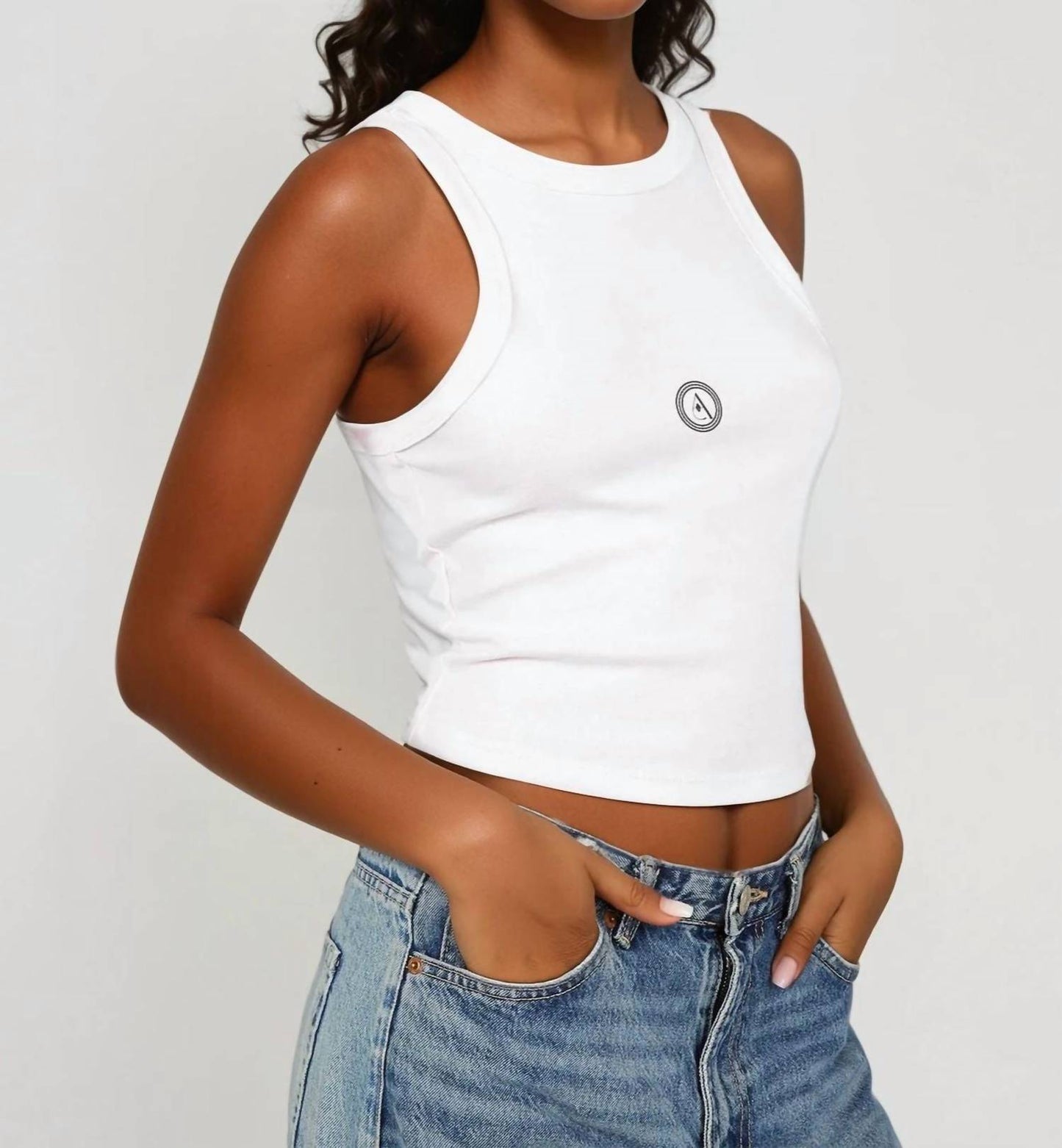 Akalia - Tina Micro Rib Racer Tank Top