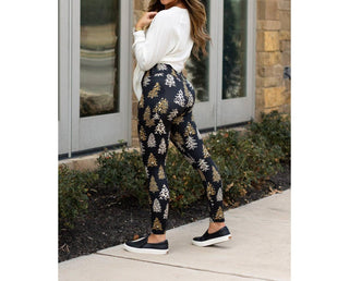Julia Rose - Leopard Christmas Tree Leggings