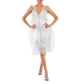 Burberry - Chantilly Lace And Ruffle Detail Silk Slip Dress
