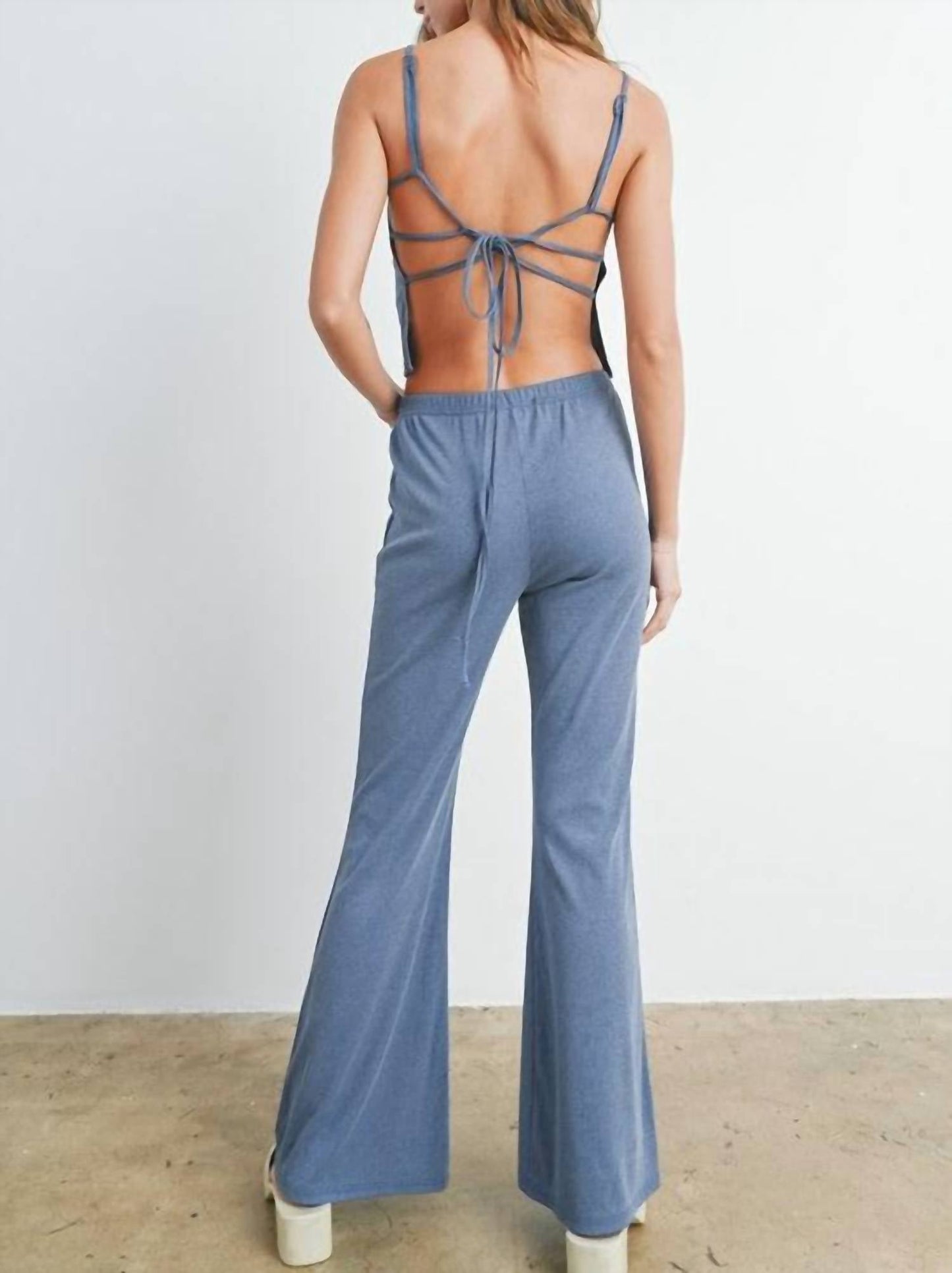 Buttermelon - Tie It Up Ribbed Bottom Set