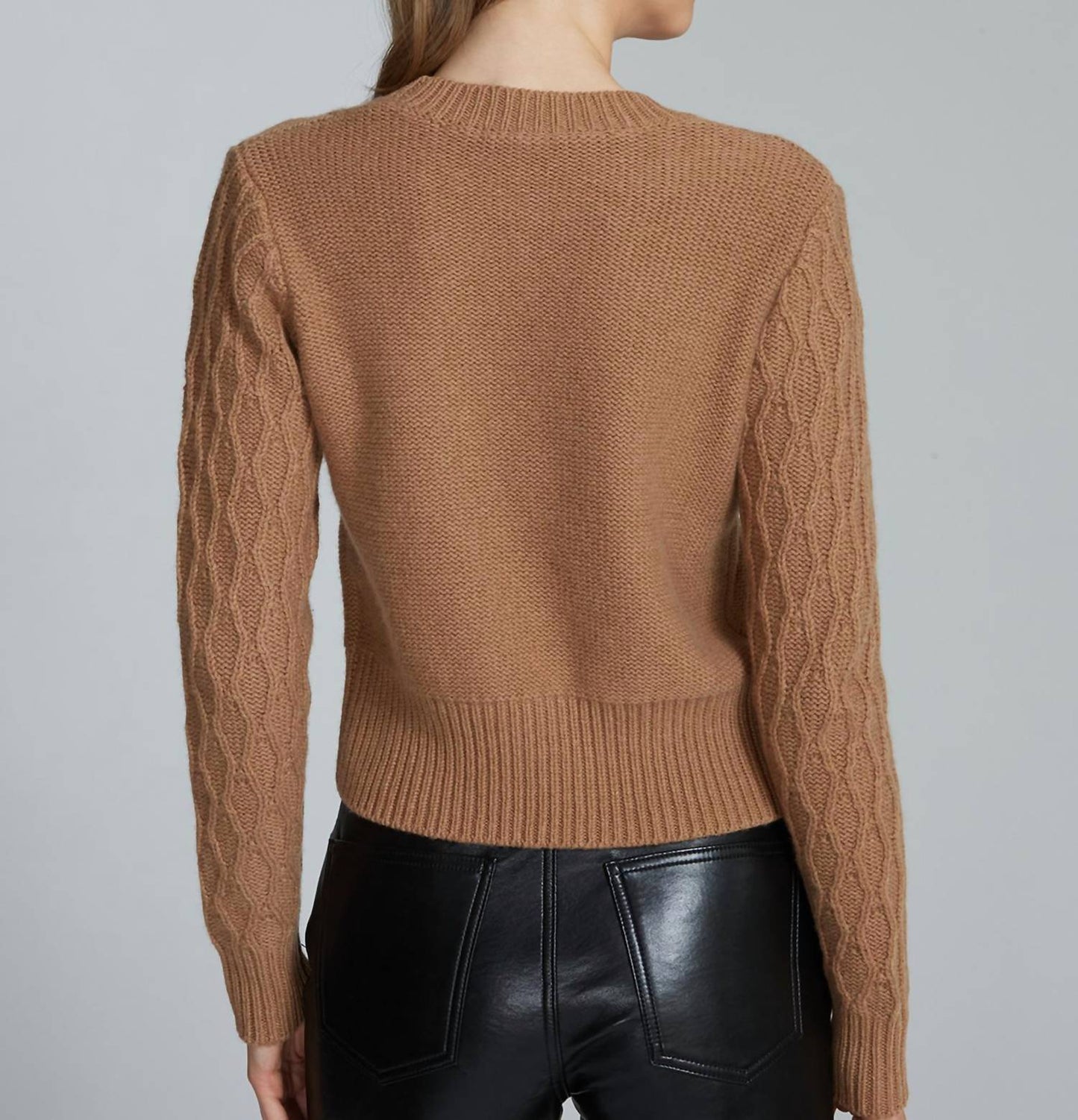 Autumn Cashmere - Mixed Cable Crew Sweater