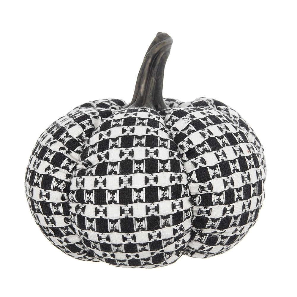 Set of Two Farmhouse Plaid Fabric Pumpkins by Bruce
