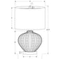 Transitional Lighting Table Lamp in Cream Resin