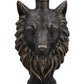 Wolf Head Accent Table Animal Statue