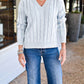 J. Society - V-neck Cotton Sweater