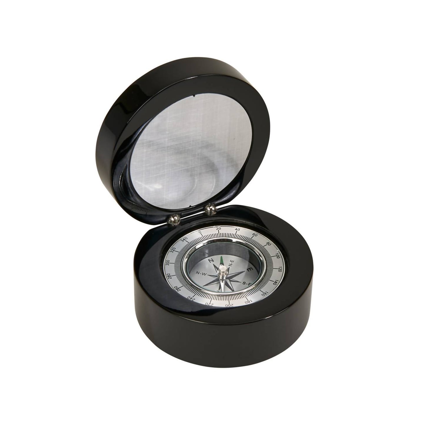 Creative Gifts International - Round Wood Box with Compass