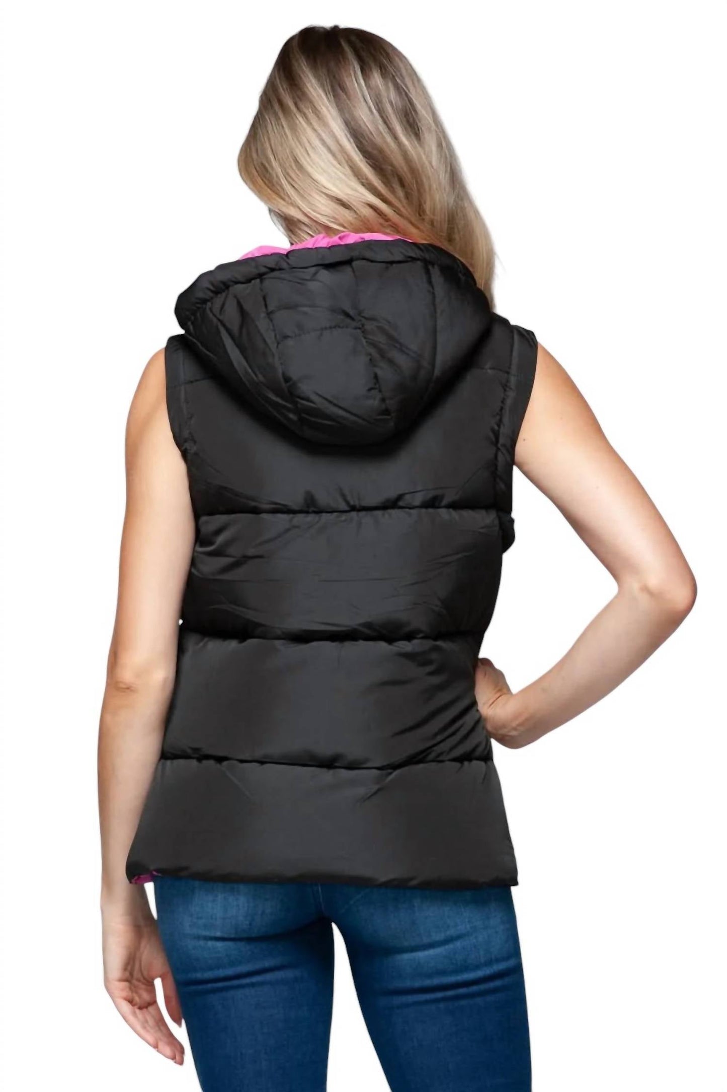Snobbish - Hooded Vest With Snap And Zip Closure