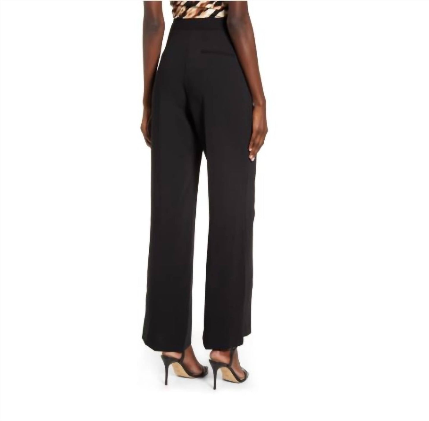 Topshop - Pintuck High Waist Wide Leg Dress Pants
