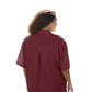 On The Plus Side - Crinkle Cotton Short Sleeve Collar Shirt - Plus