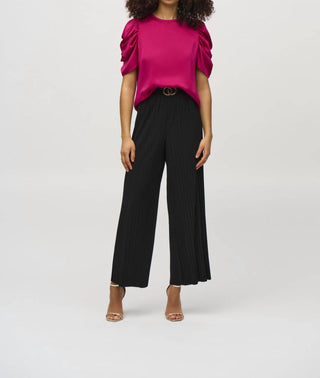 Joseph Ribkoff - Pleated Wide Leg Pants