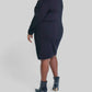 Donna Morgan - Long Sleeve Mini Sweater Dress - Plus