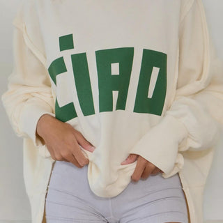 Bucketlist - 'ciao' Raw Edge Terry Tee