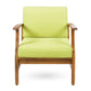 Perla Contemporary Club Chair with Water-Resistant Cushion