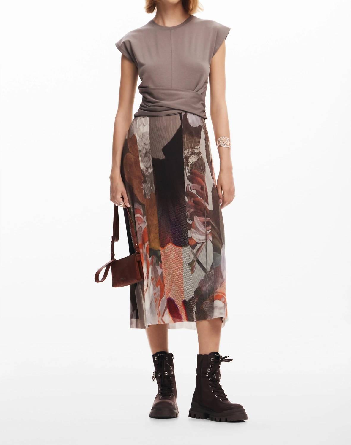 Desigual - Tierra Crew Neck Midi Dress