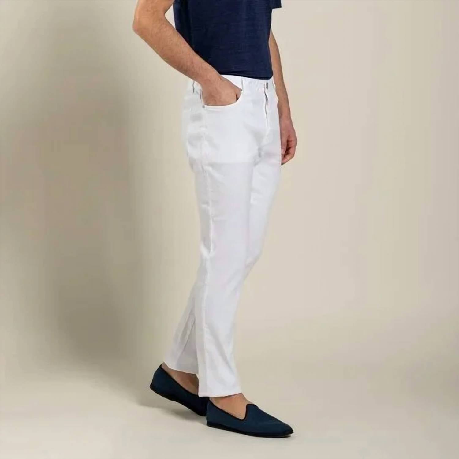 120% Lino - Men's 5 Pocket Slim Fit Pants