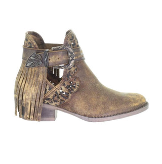 Circle G - Women's Fringe Harness Shortie Boot