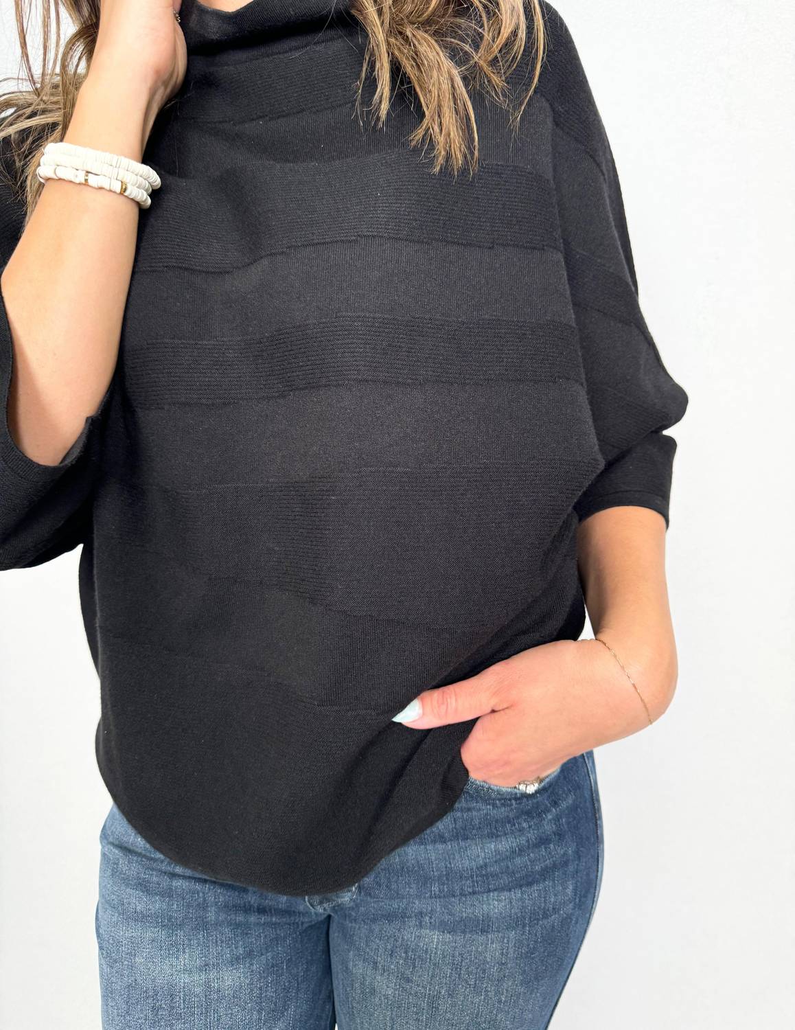 Joseph Ribkoff - Empress Mock Neck Boxy Top