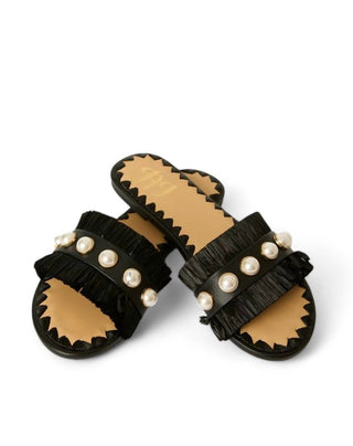 Btb Los Angeles - VALENTINA FRINGE SLIDE SANDAL
