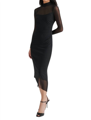 Steve Madden - Blare Long Sleeve Mesh Midi Dress